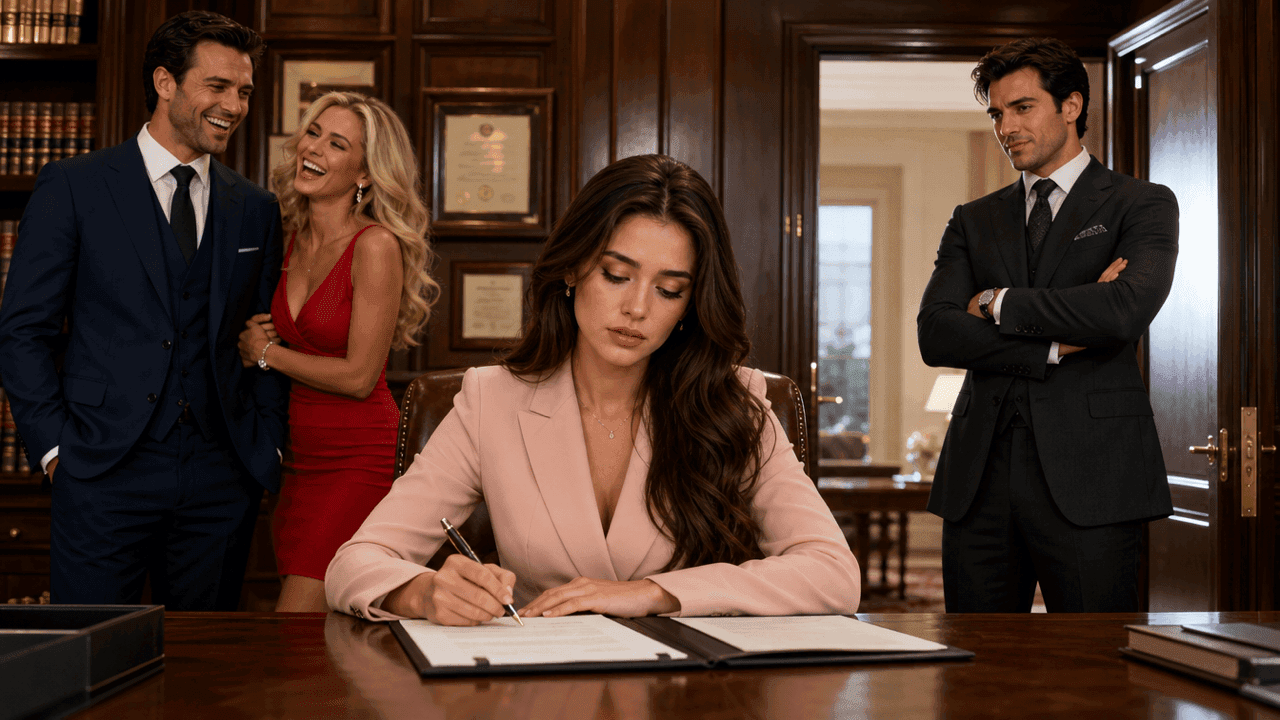 Everyone Mocked Her As She Signed The Divorce Papers… Until Her Billionaire Friend Stood Up.