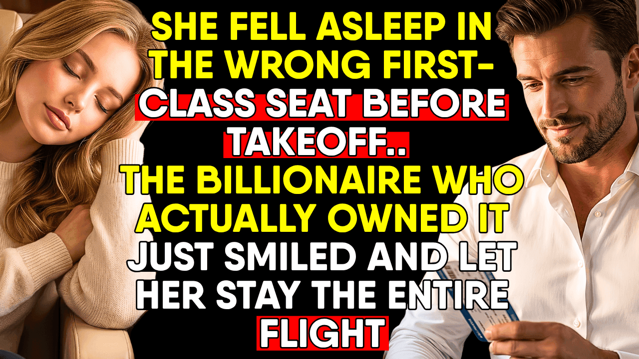 She Fell Asleep in the Wrong First-Class Seat—the Billionaire Let Her Stay
