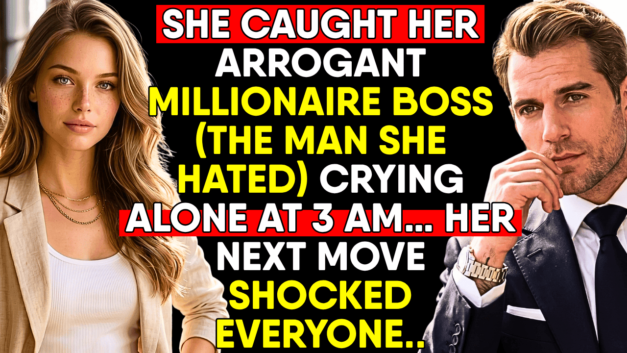 She Caught The Coldest Man In The Company Crying At 3 AM… What Happened Next Shocked Everyone