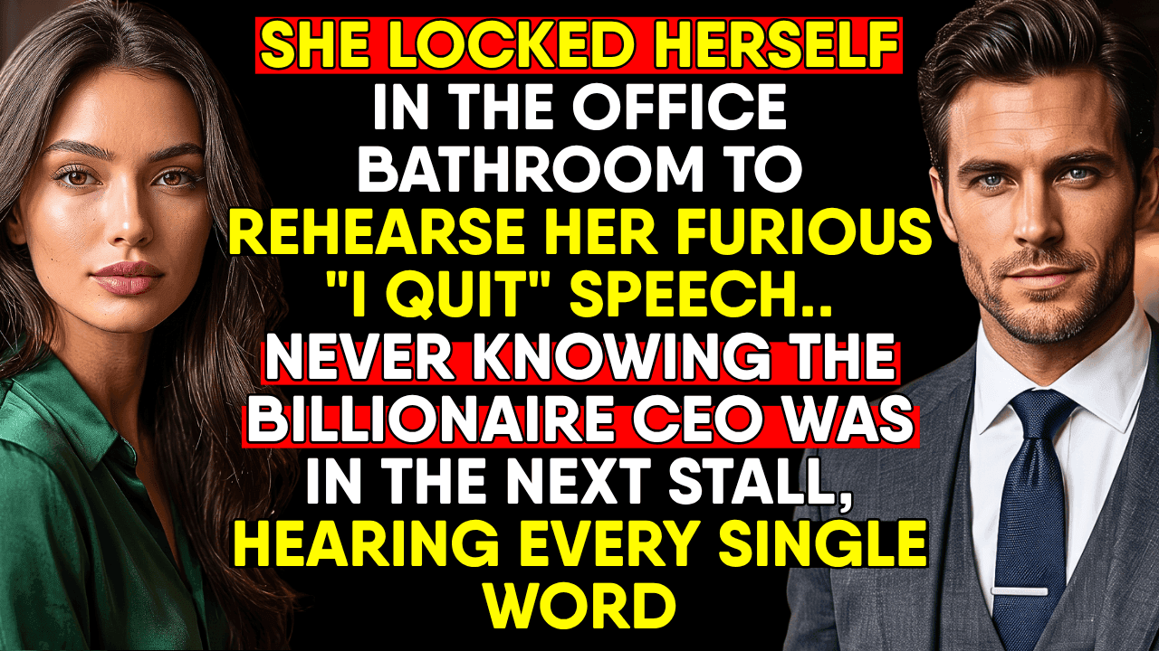 She Rehearsed Quitting in the Bathroom—the Billionaire CEO Was in the Next Stall