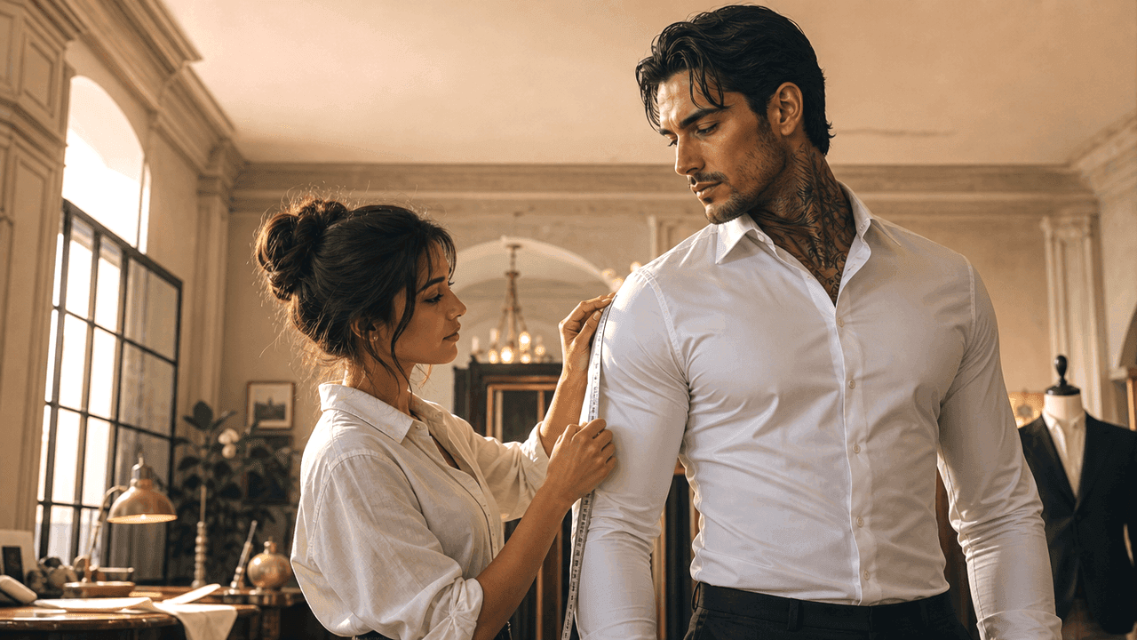 The Tailor's Hands Trembled Measuring the Mafia Boss—He Told Her to Take Her Time