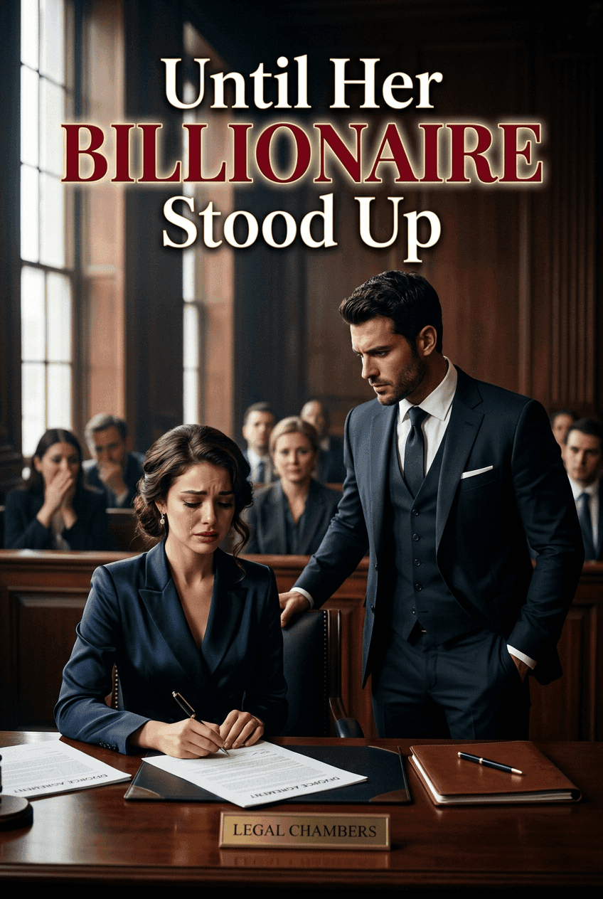 Everyone Mocked Her As She Signed The Divorce Papers… Until Her Billionaire Friend Stood Up.